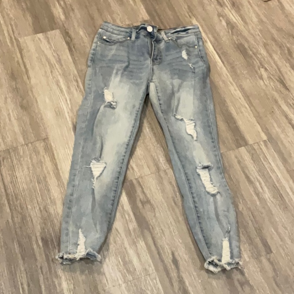 Womens distressed jeans